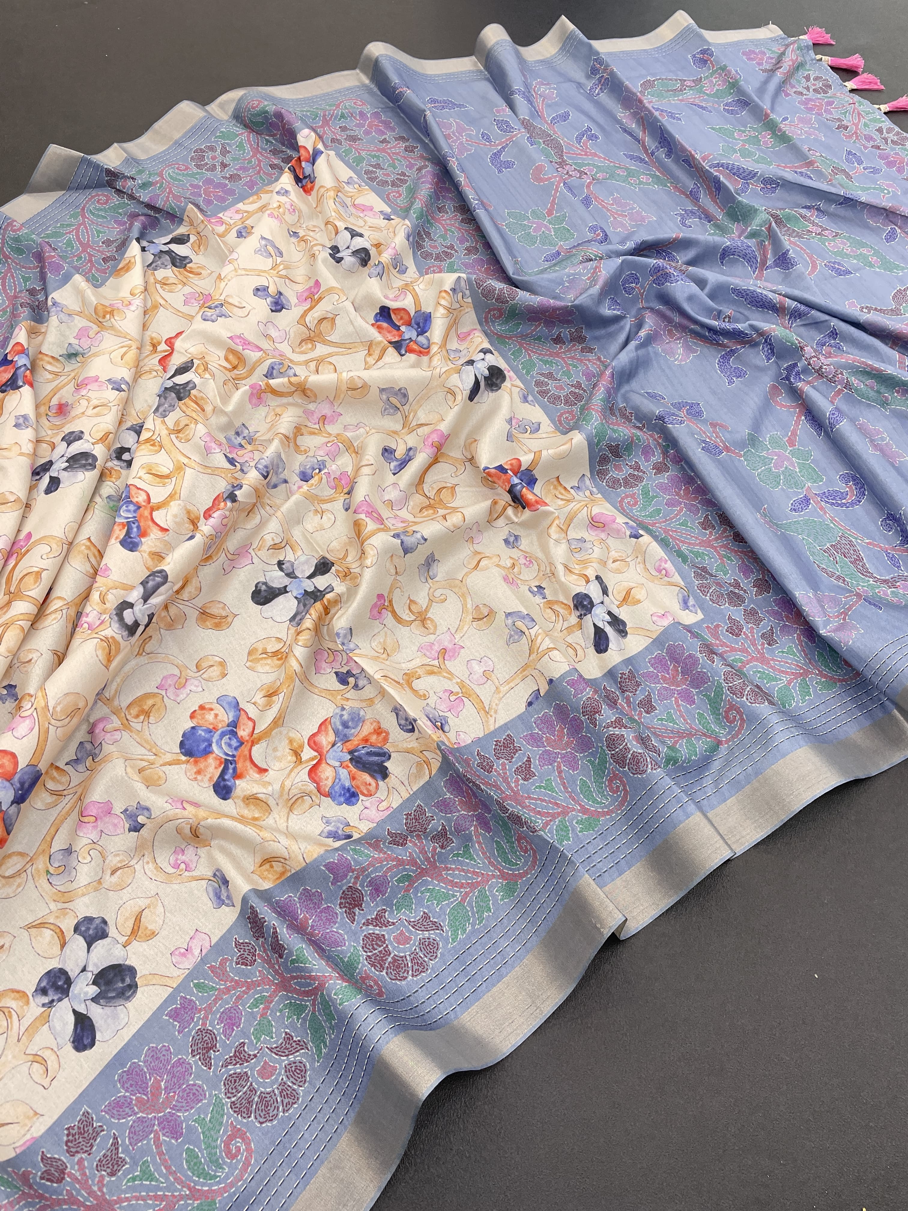 Kalamkari Print Saree