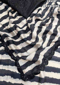 Black & White Digital Printed Saree