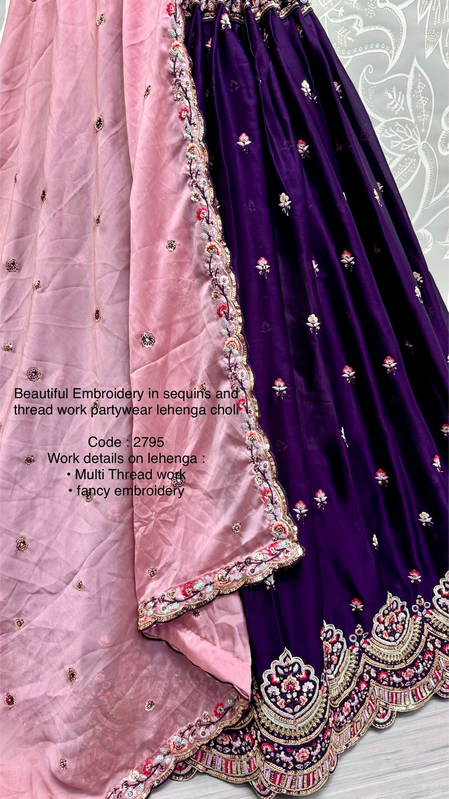 Gadhwal Silk With Multi thread Patola  Lehenga Choli