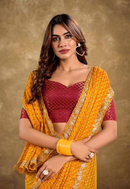Chiffon Saree