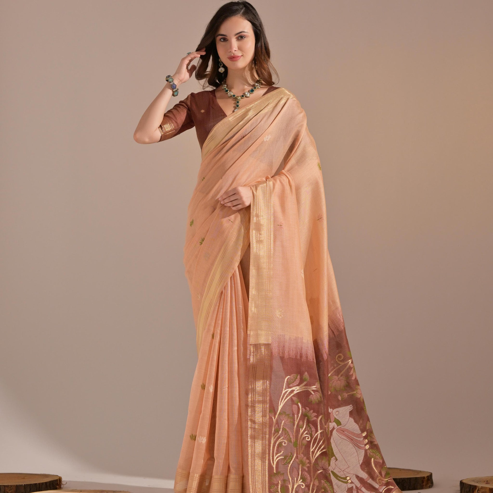 Muga Silk Saree