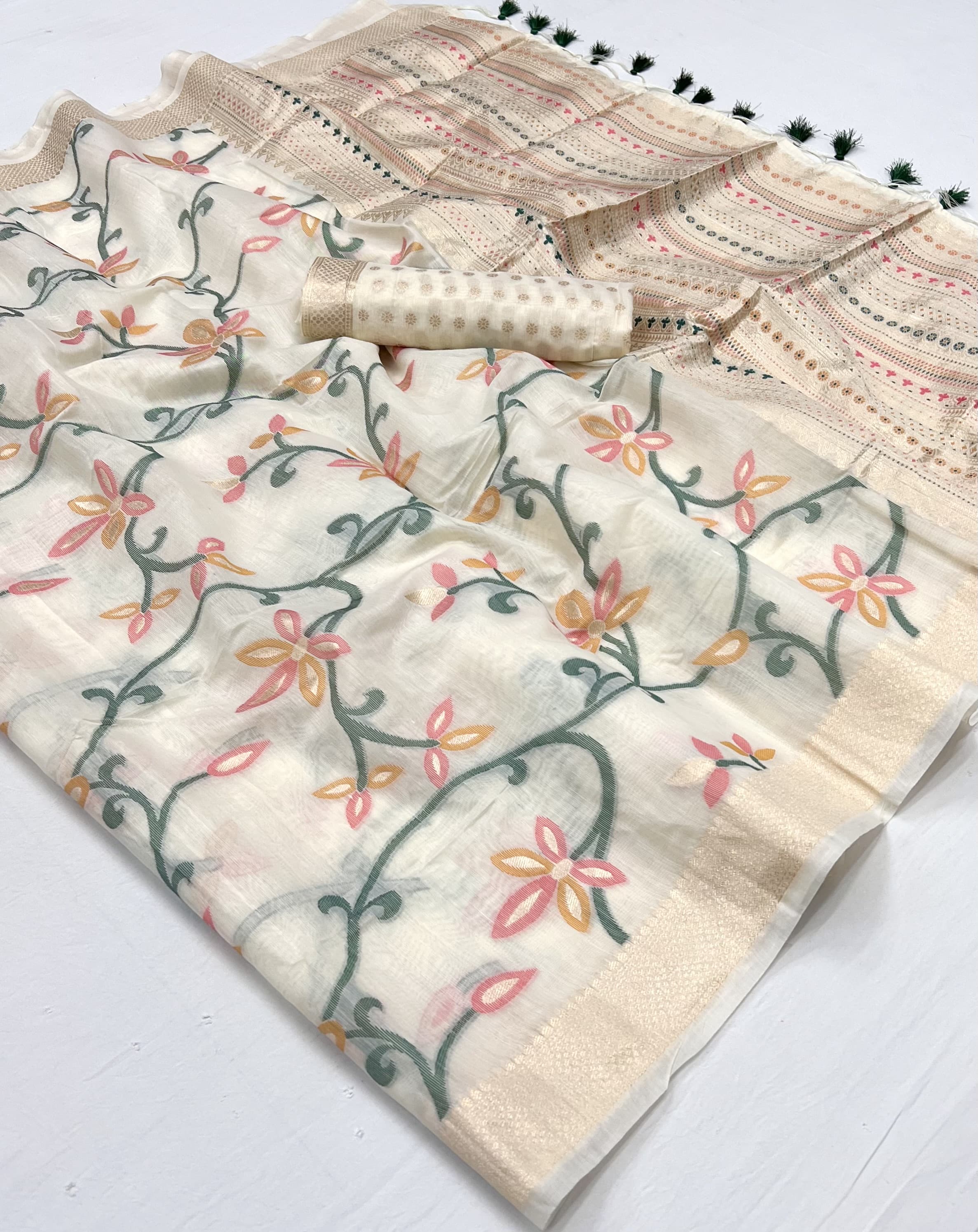 Cotton Jamdani Saree