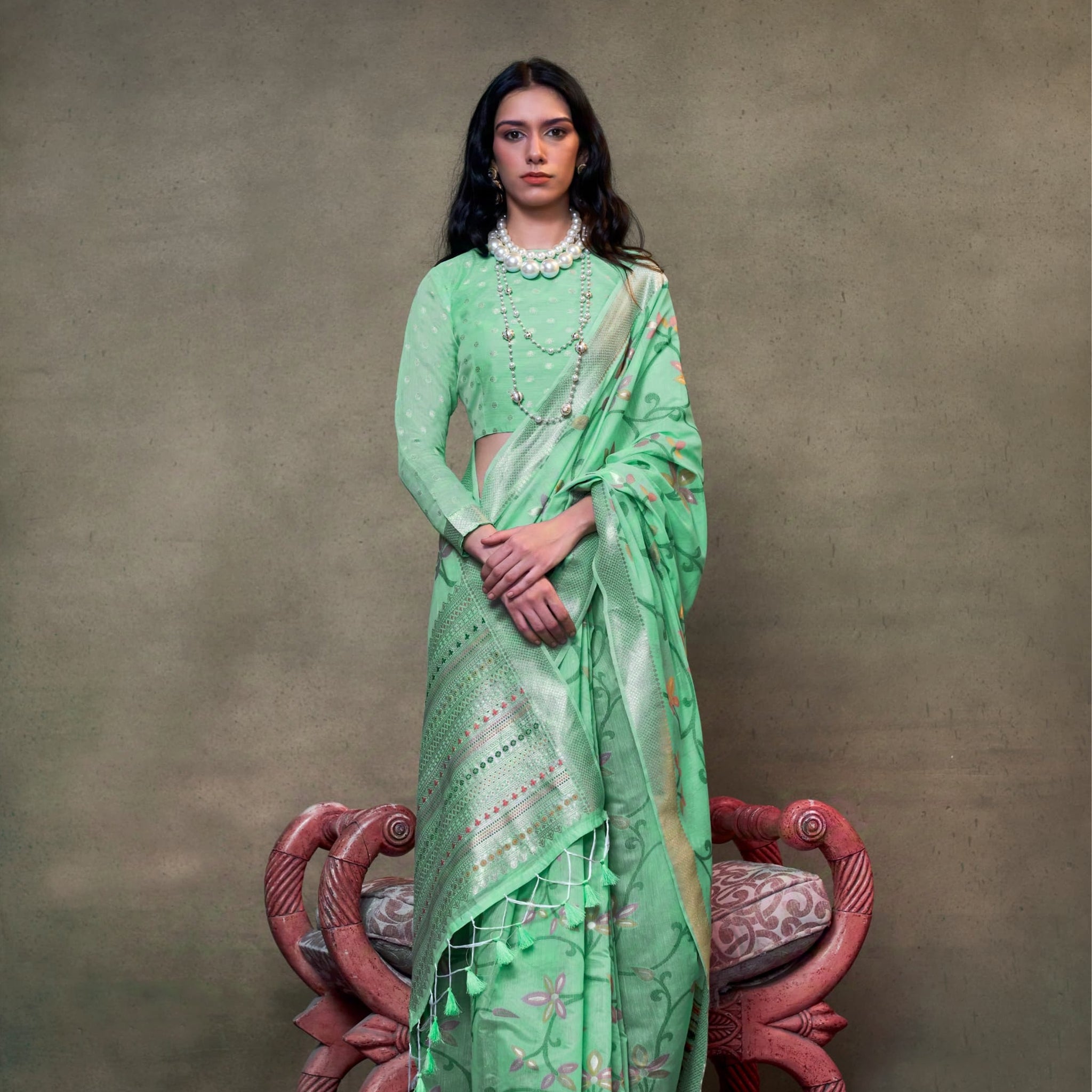 Cotton Jamdani Saree