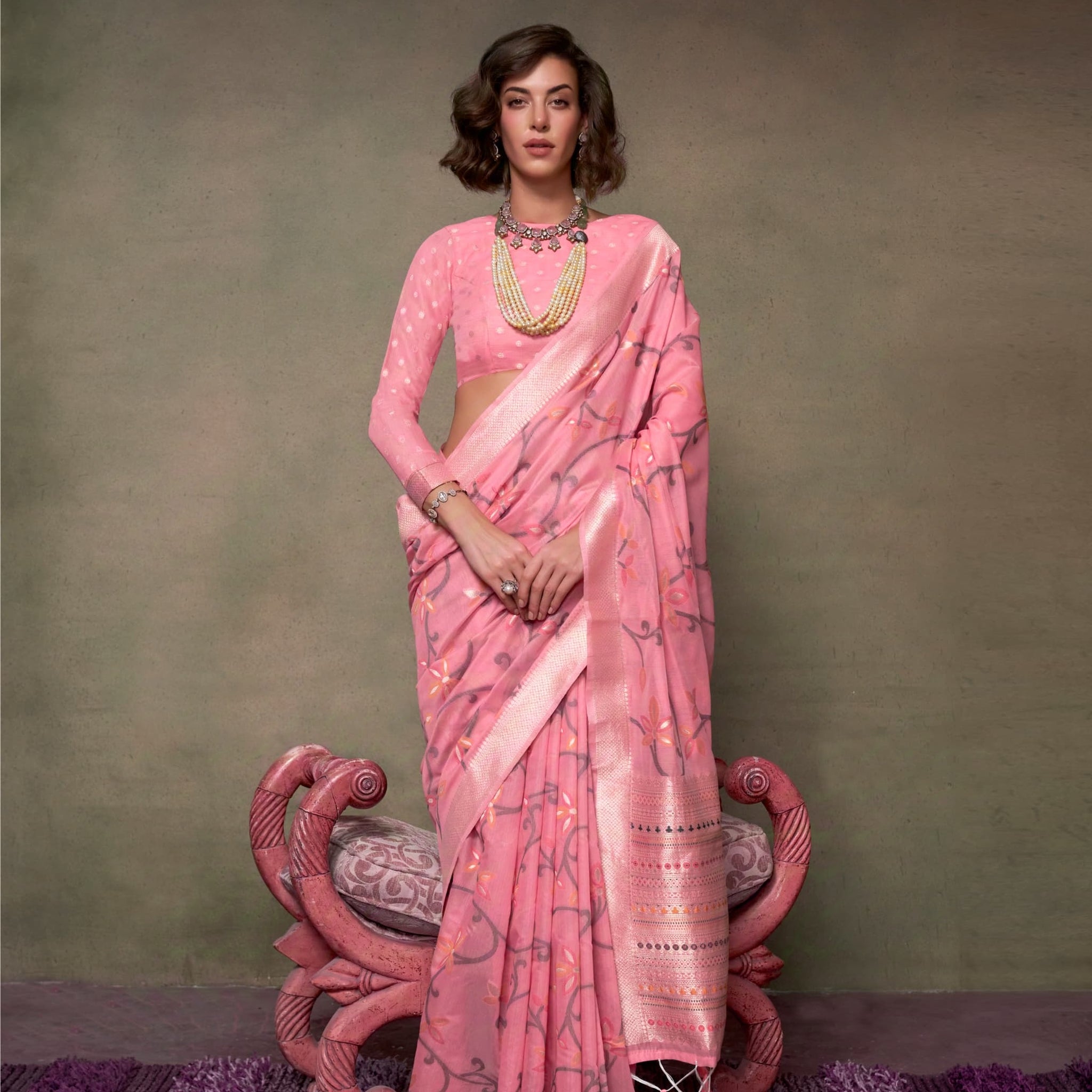 Cotton Jamdani Saree