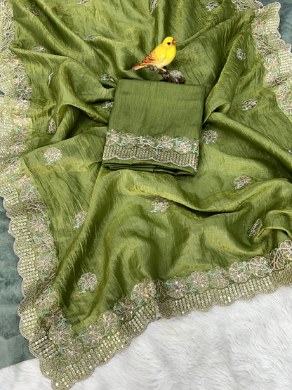 Crunchy Silk Saree