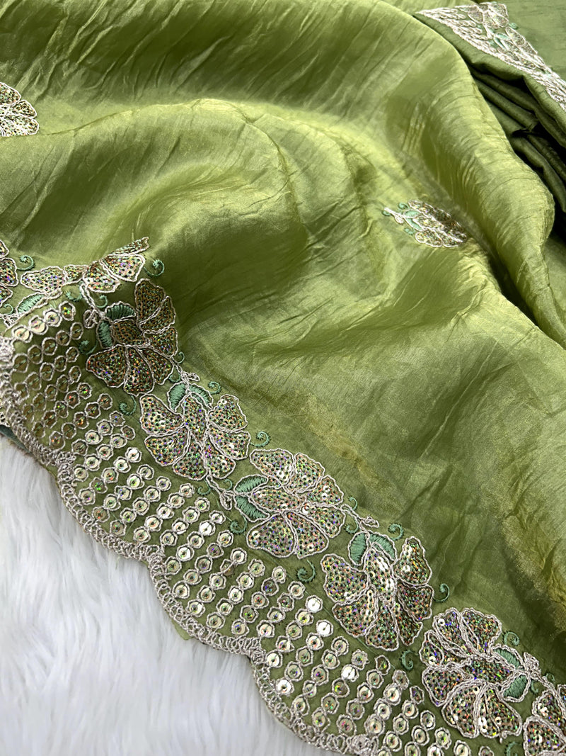 Crunchy Silk Saree