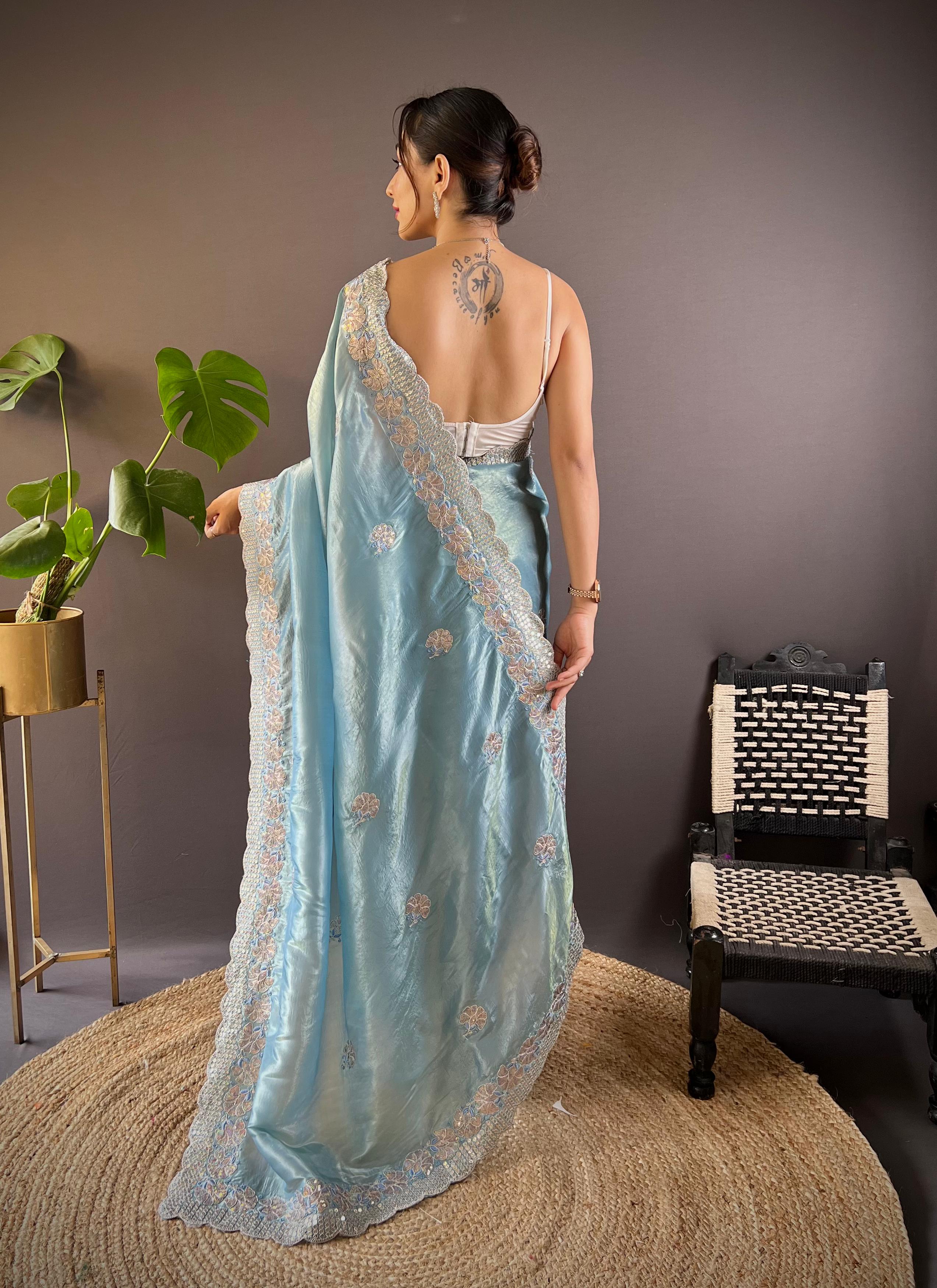 Crunchy Silk Saree