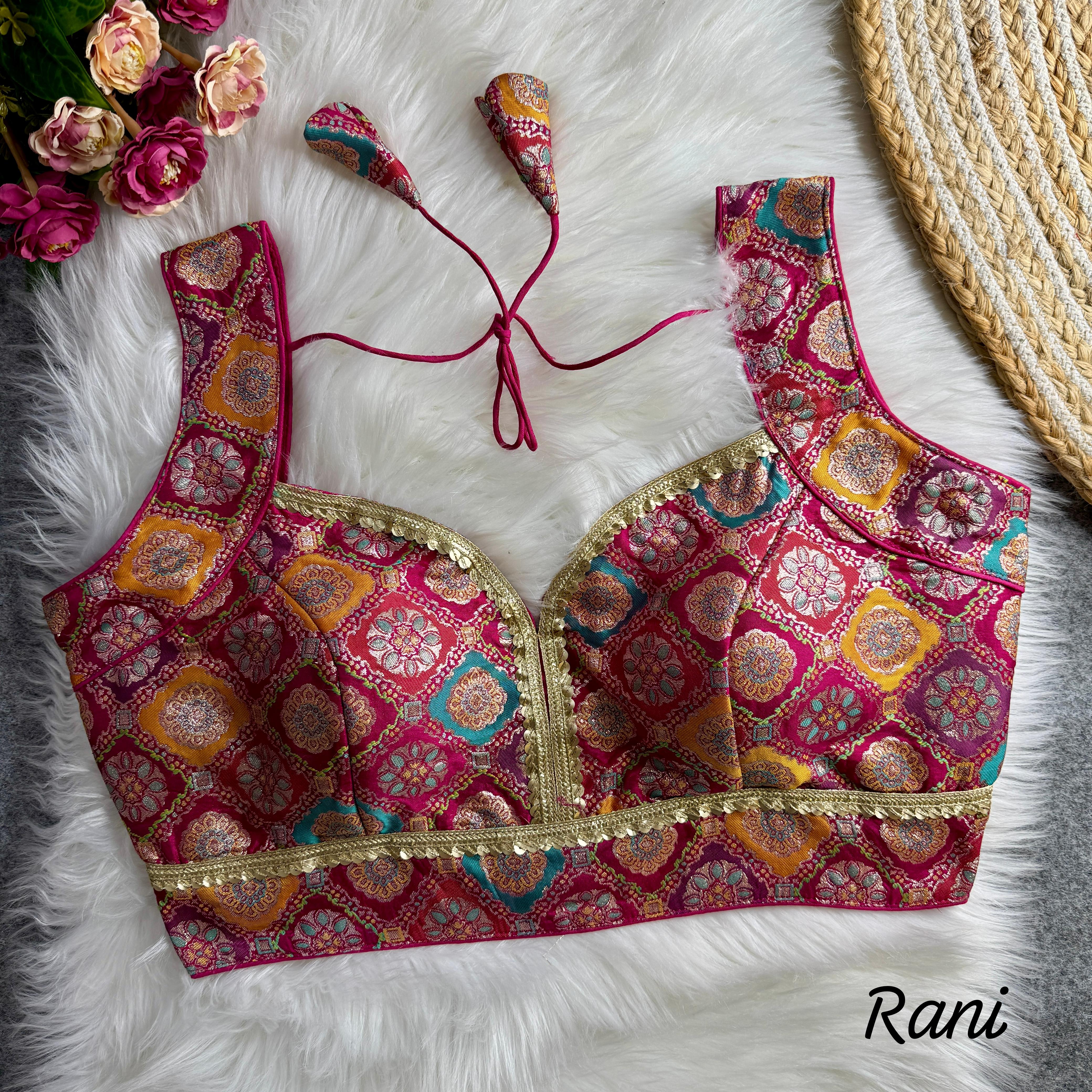 Sleeves Less Readymade Blouse