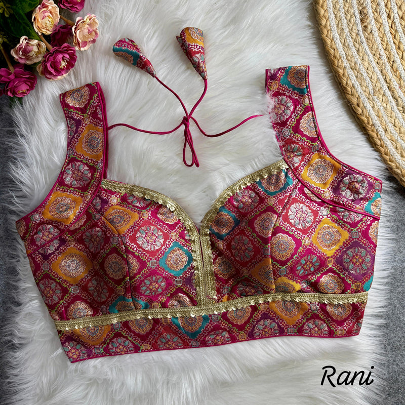 Sleeves Less Readymade Blouse