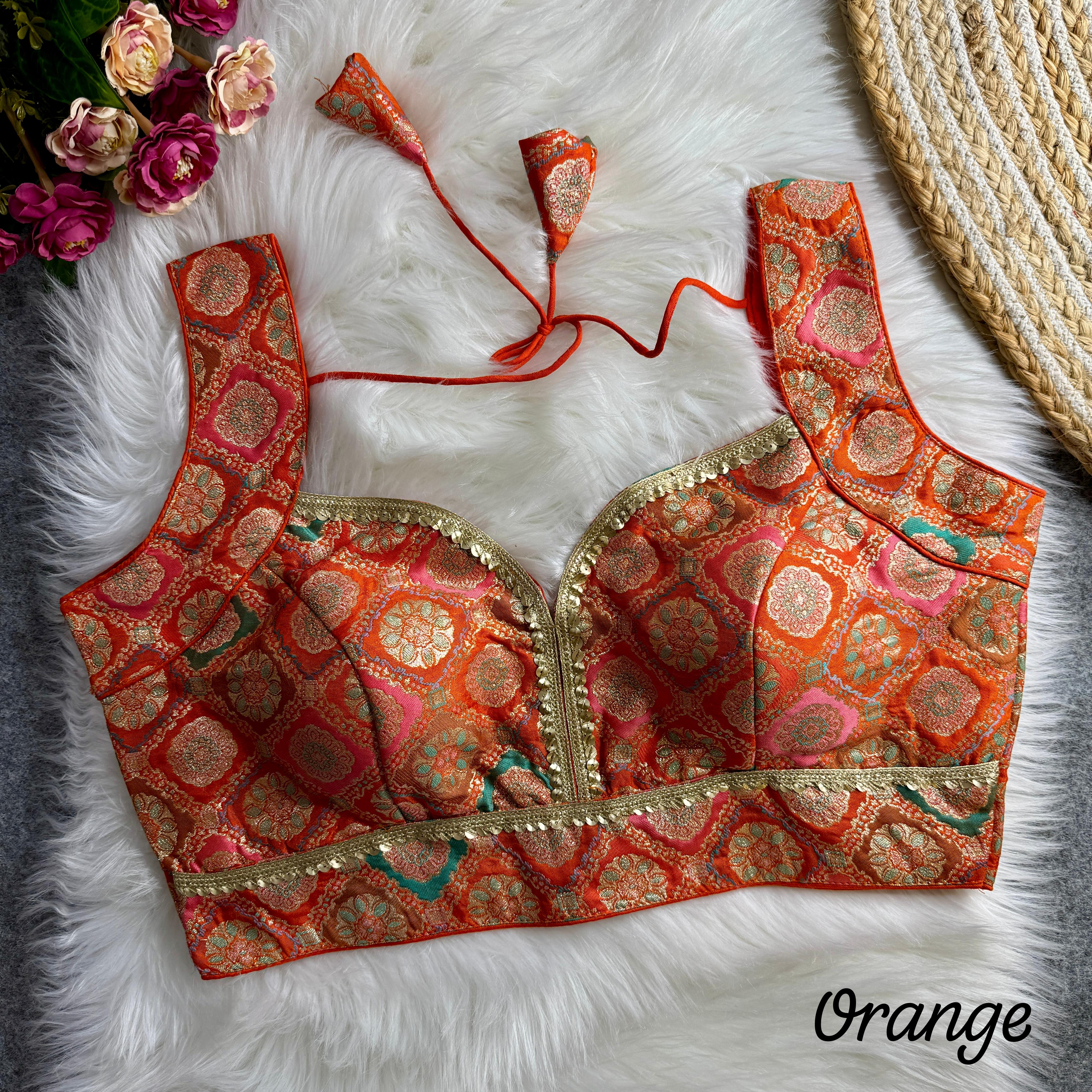 Sleeves Less Readymade Blouse