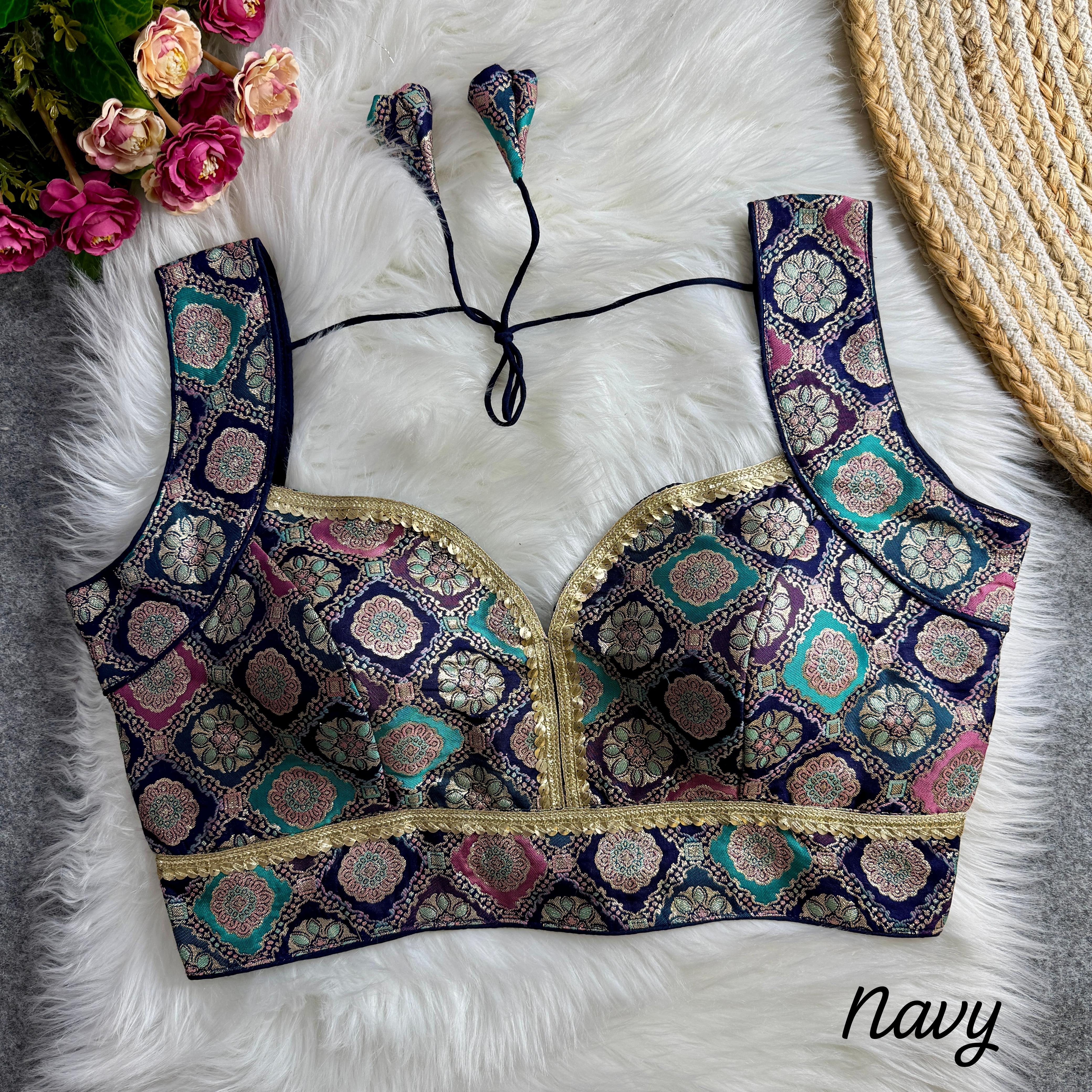 Sleeves Less Readymade Blouse