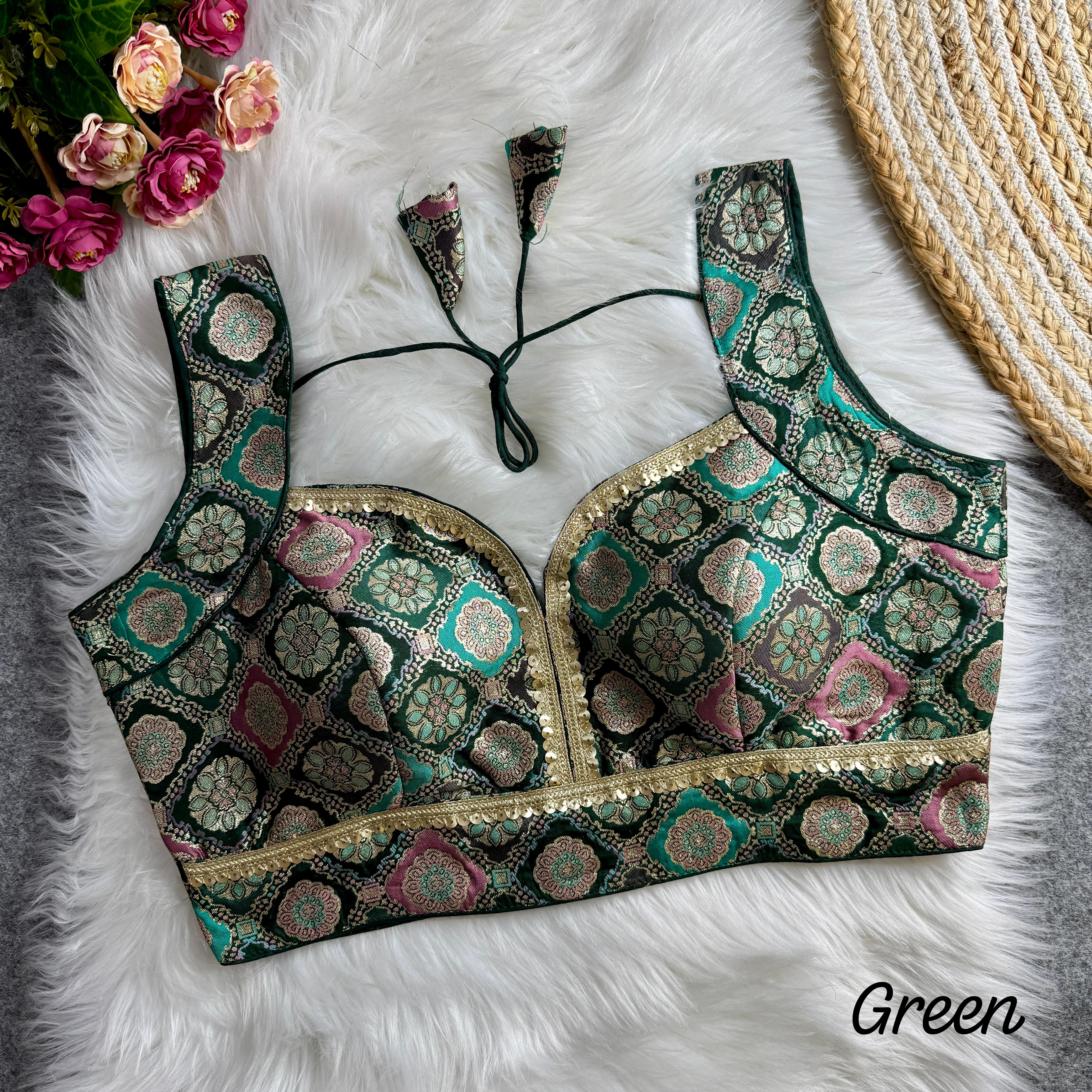 Sleeves Less Readymade Blouse