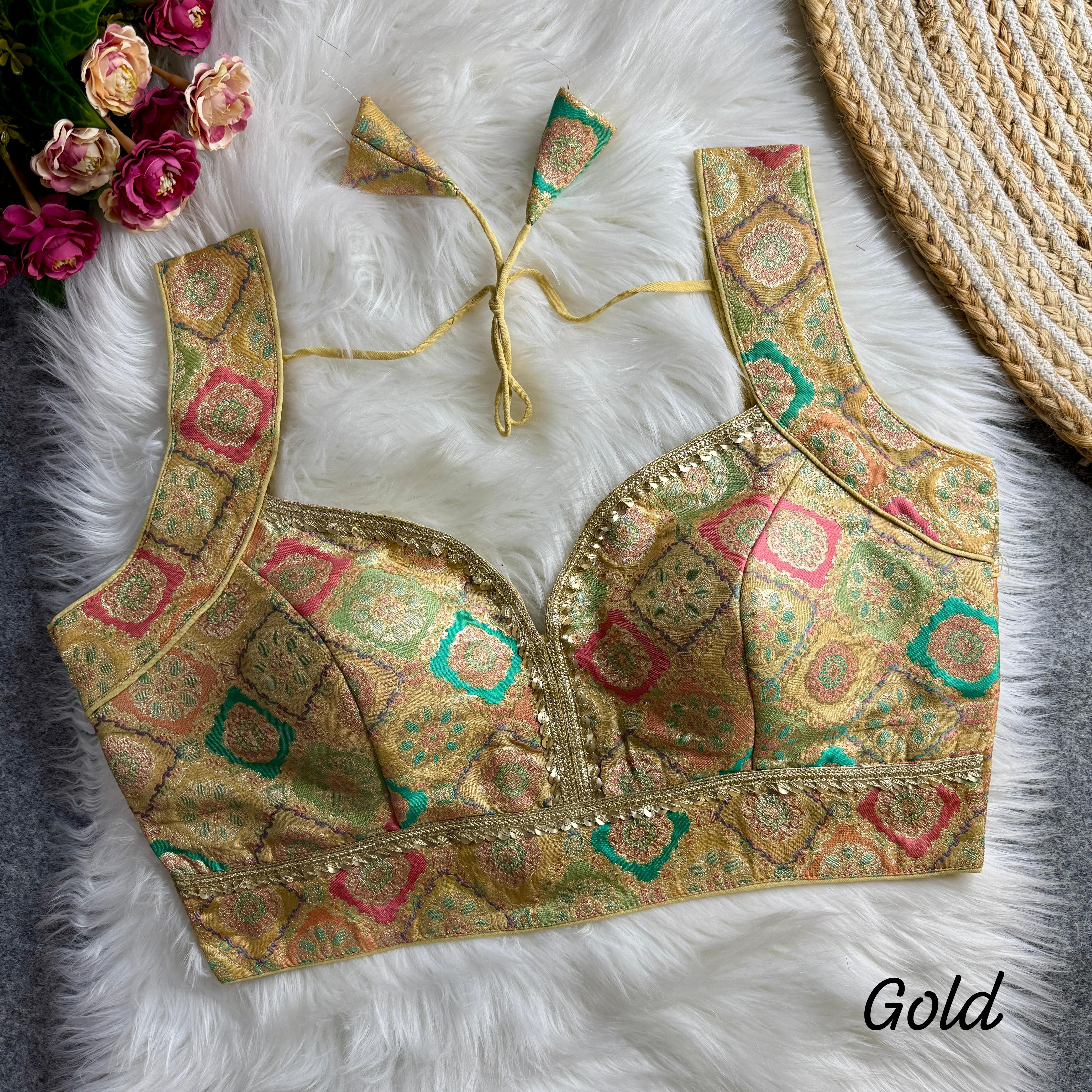 Sleeves Less Readymade Blouse