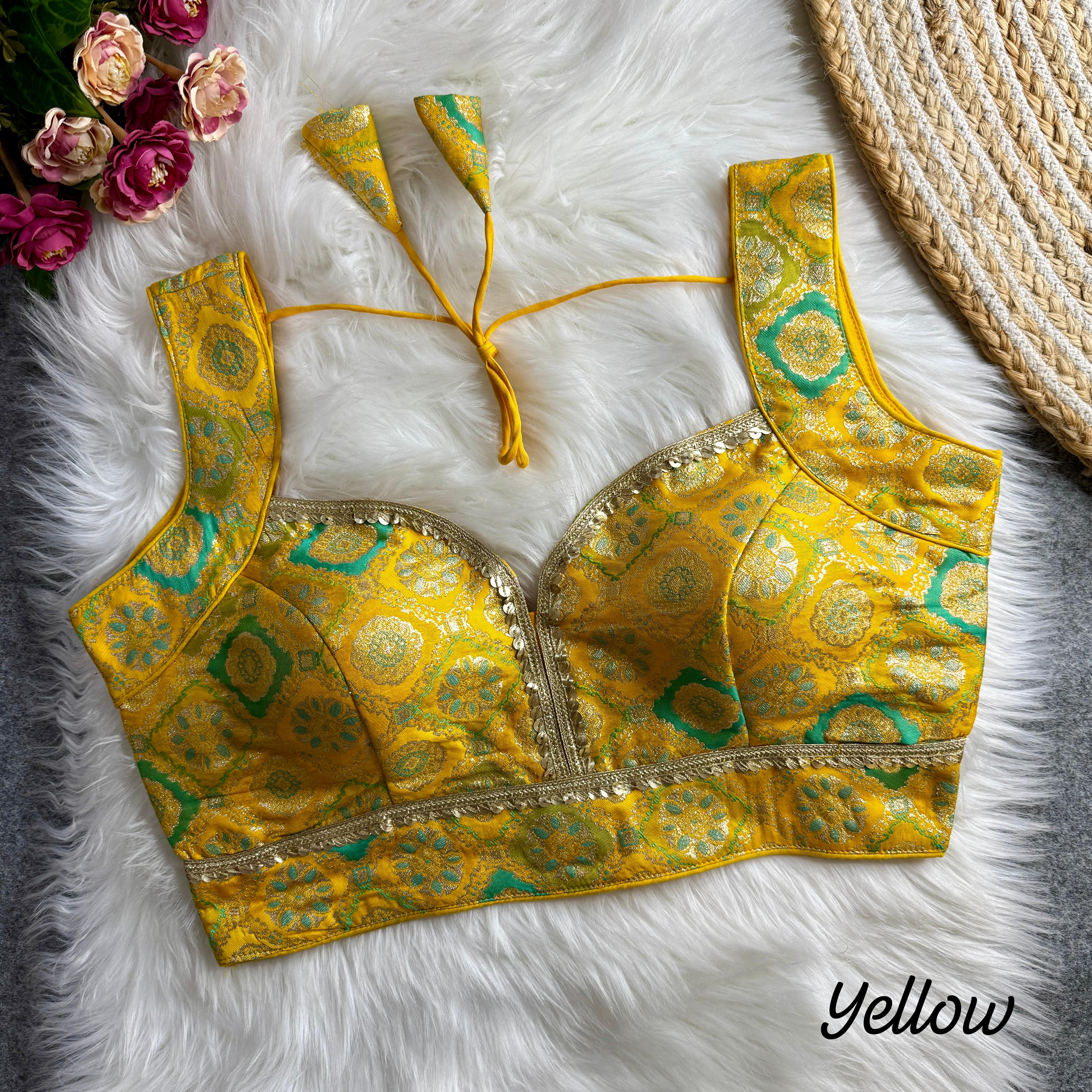 Sleeves Less Readymade Blouse