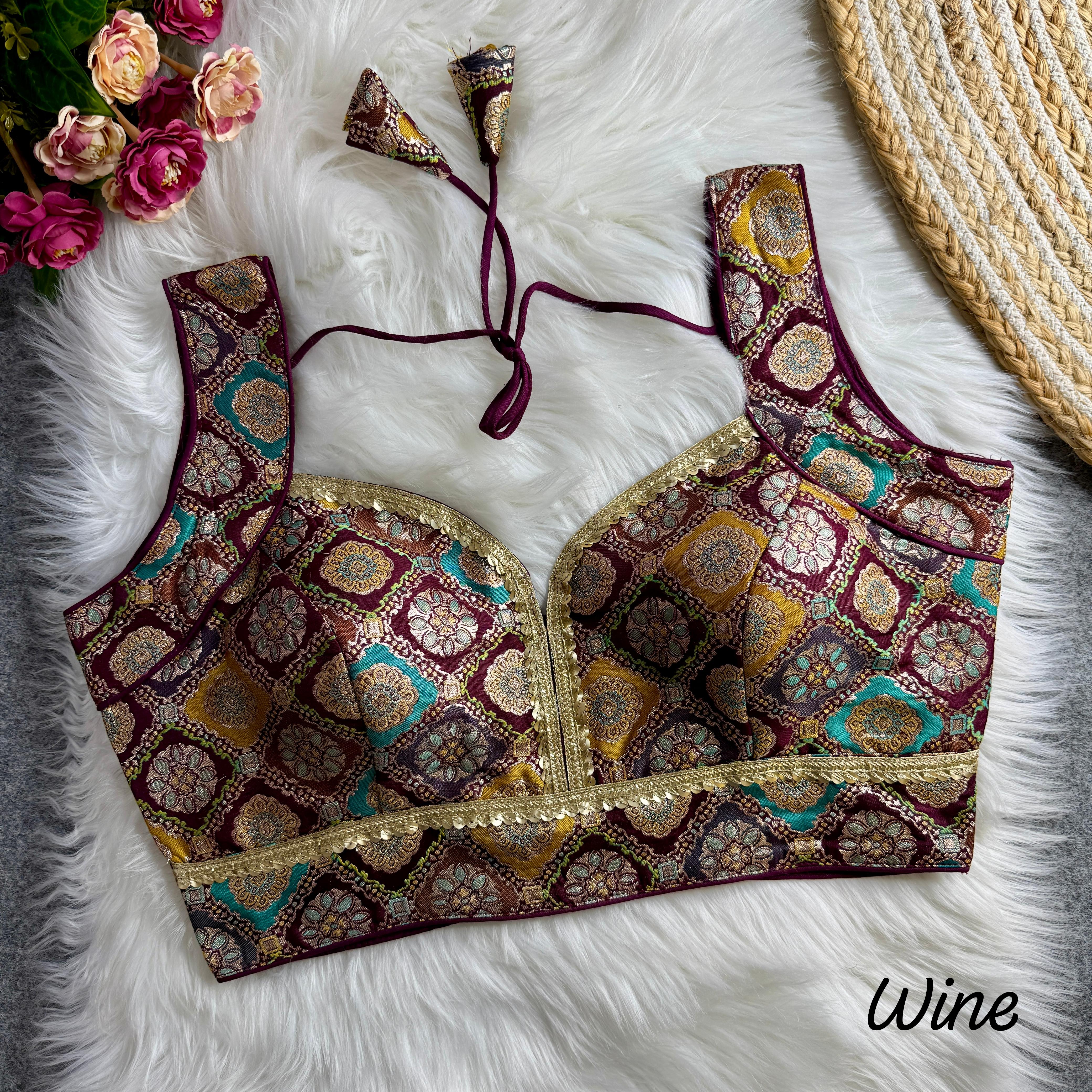 Sleeves Less Readymade Blouse