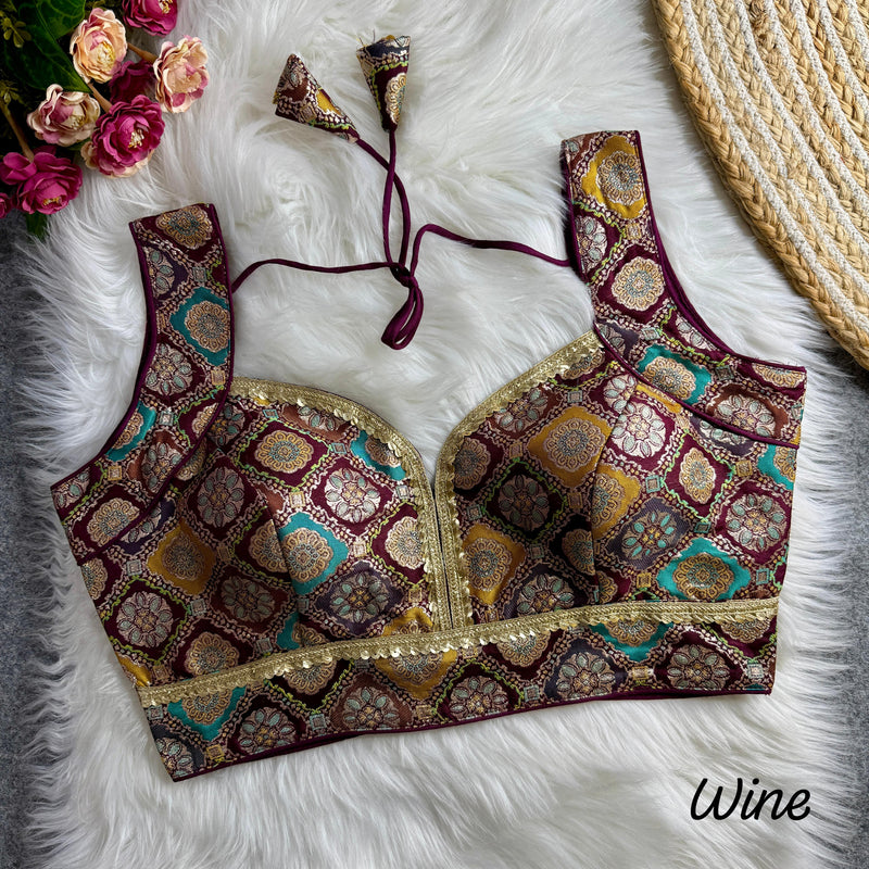 Sleeves Less Readymade Blouse