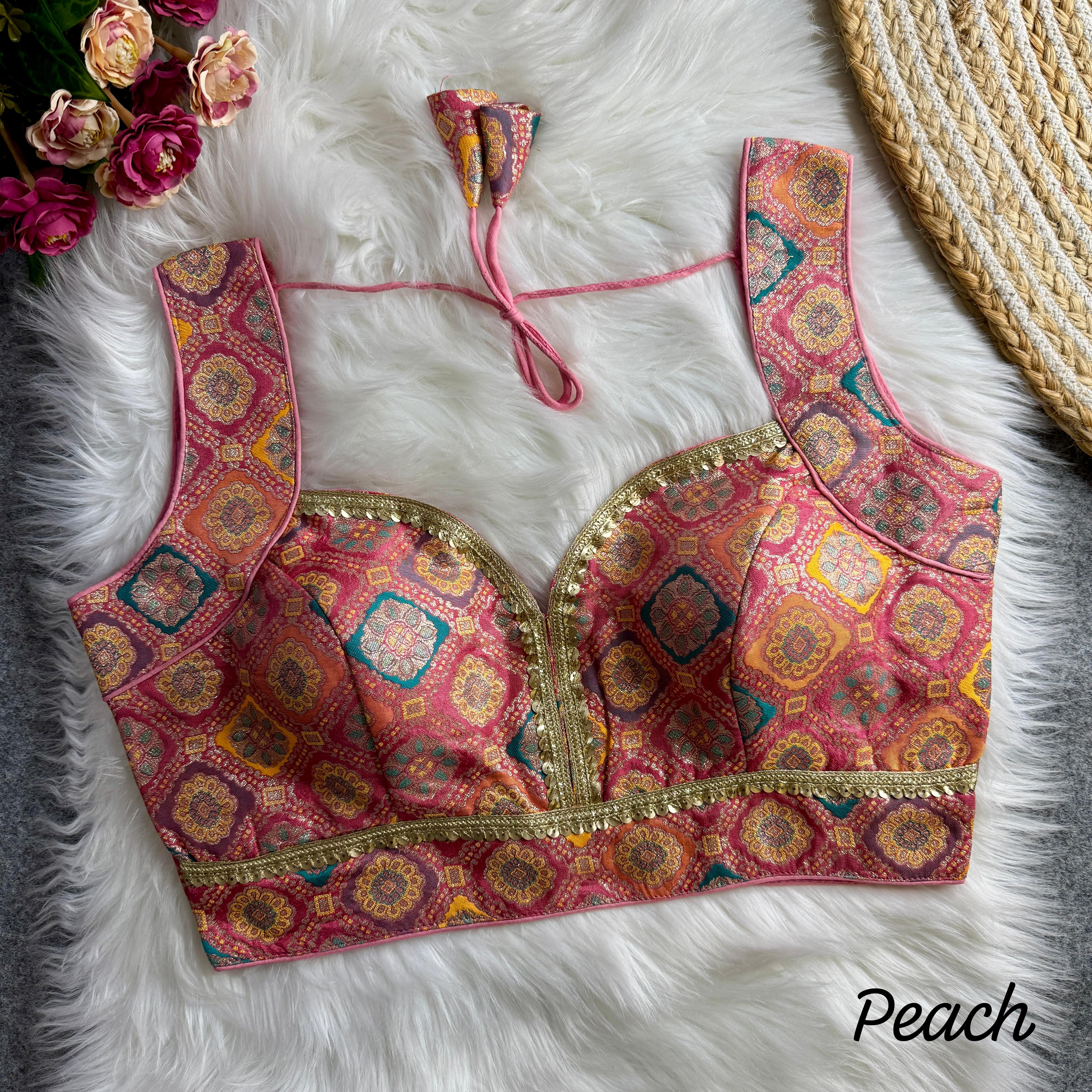 Sleeves Less Readymade Blouse