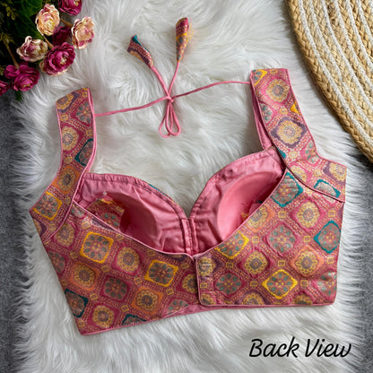 Sleeves Less Readymade Blouse