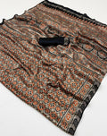 Modal Sartin Ajrak Print Saree