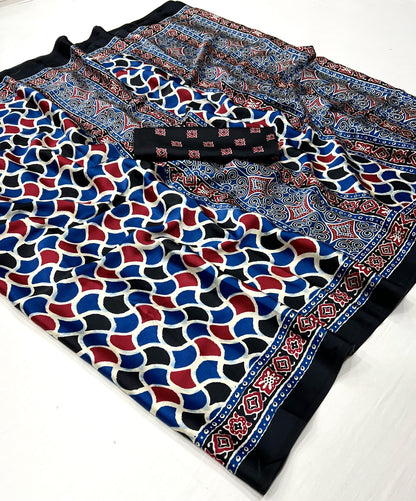 Ajrakh Saree