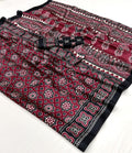 Ajrak Print Saree
