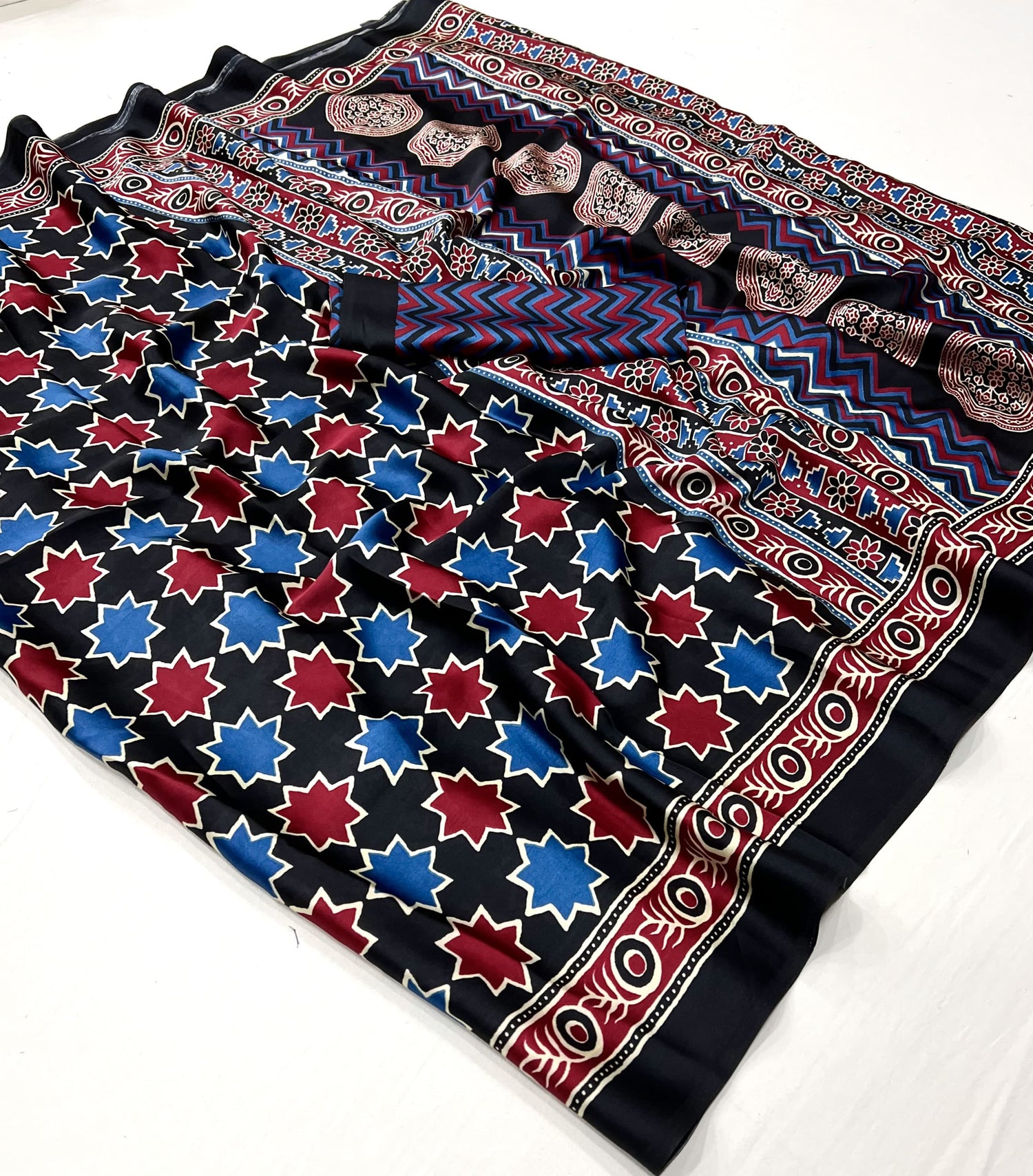 Ajrakh Saree