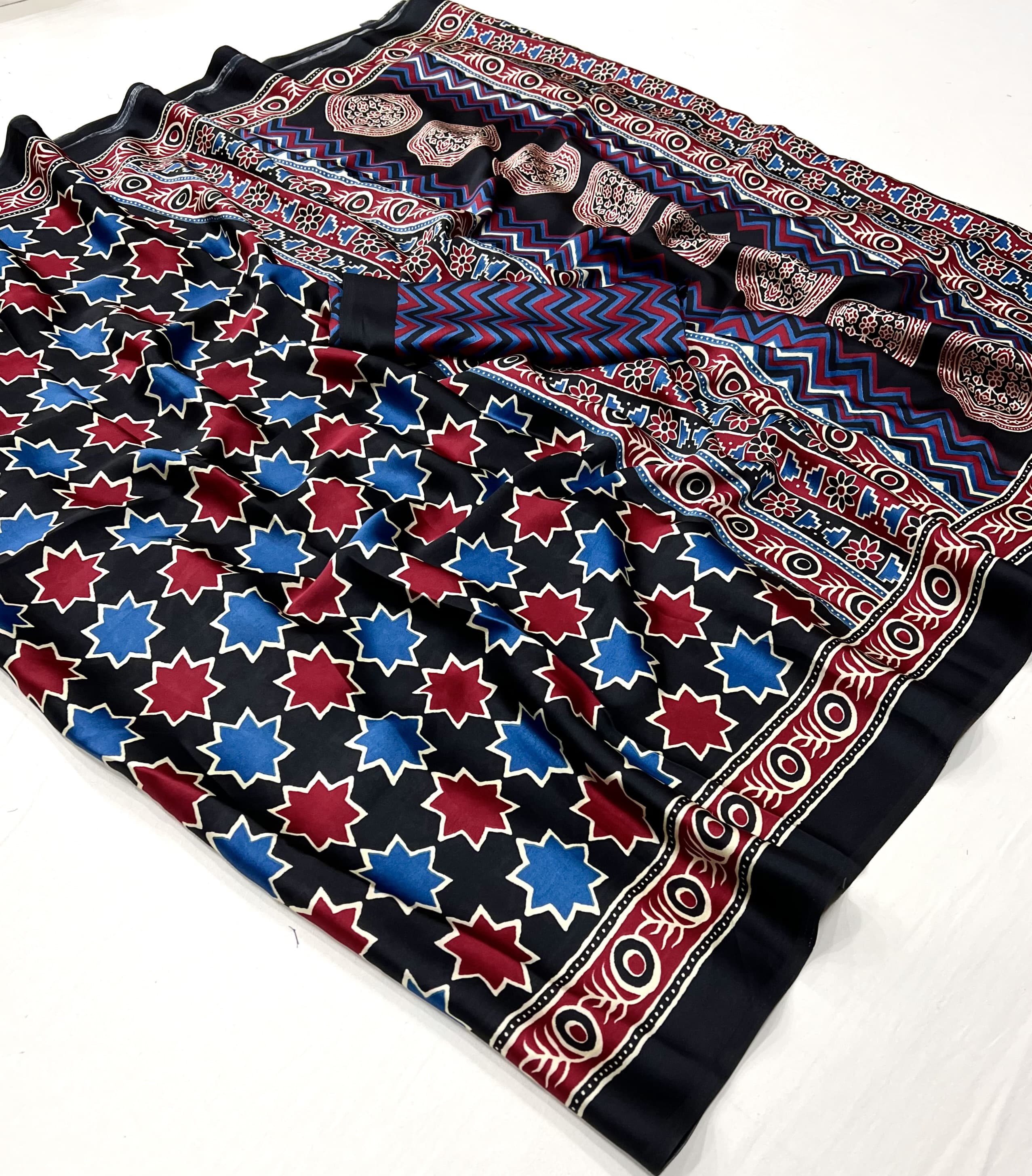 Ajrakh Saree