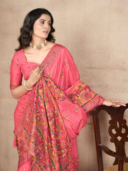 Pashmina Saree