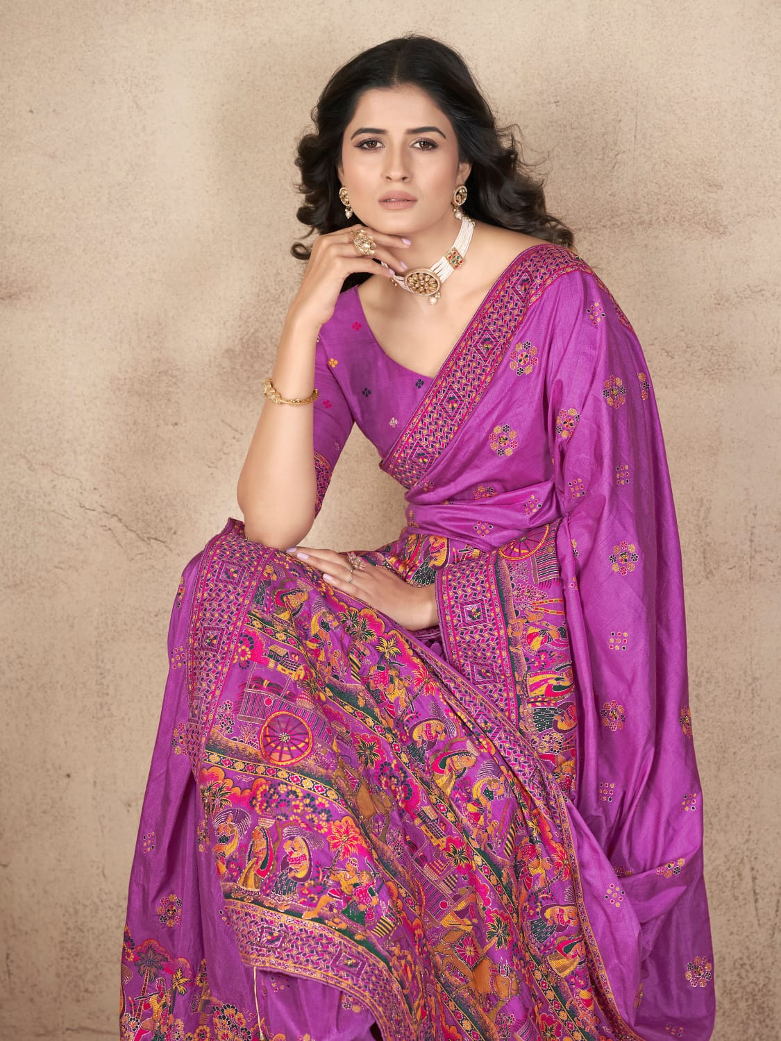 Pashmina Saree