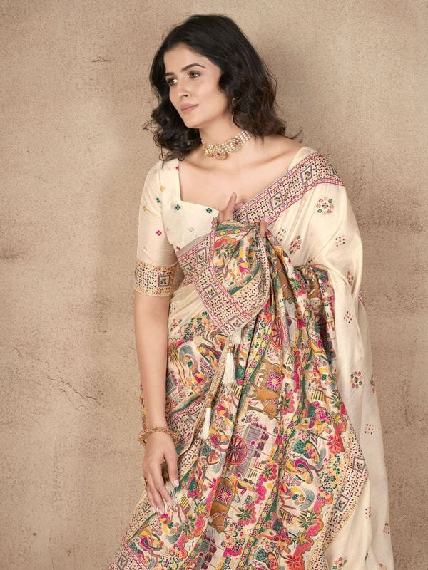 Pashmina Saree