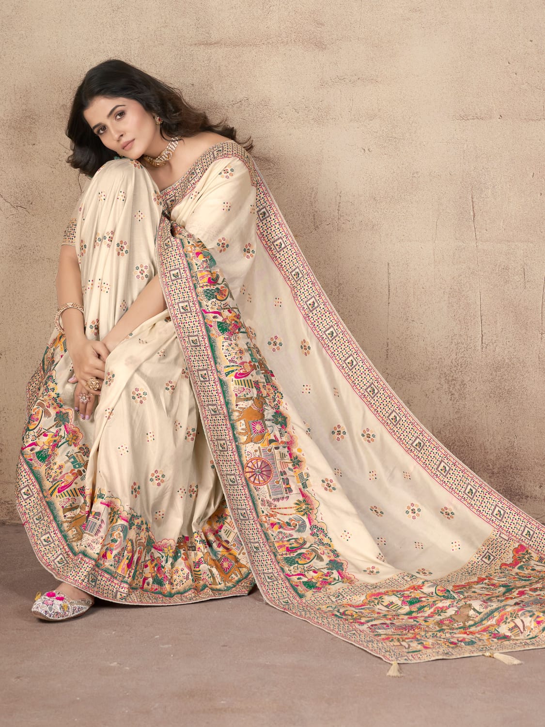 Pashmina Saree