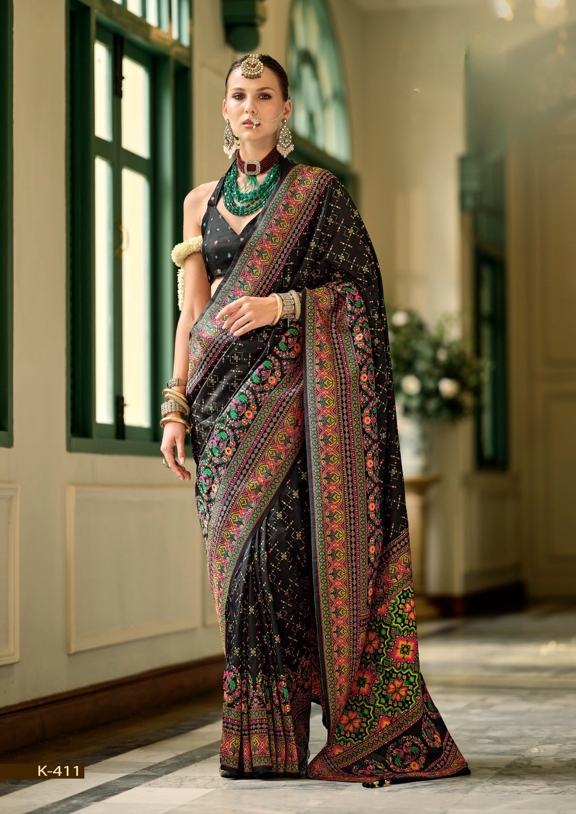 Kashmiri Pashmina Silk Saree