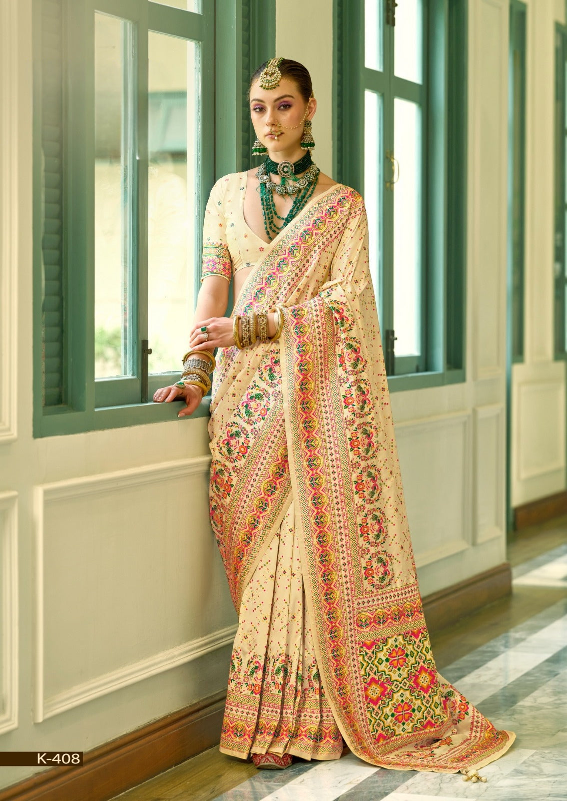 Kashmiri Pashmina Silk Saree