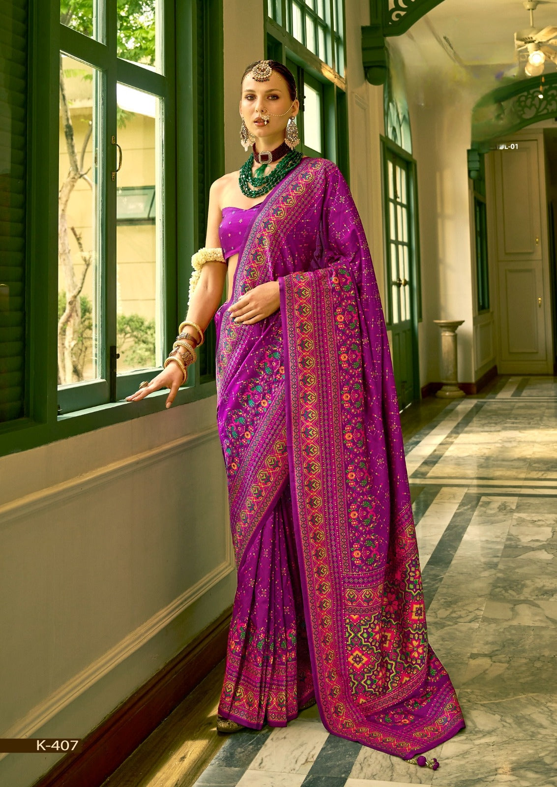 Kashmiri Pashmina Silk Saree