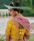 Yellow Multicolor Embroidered Lehenga with Artistic Detailing