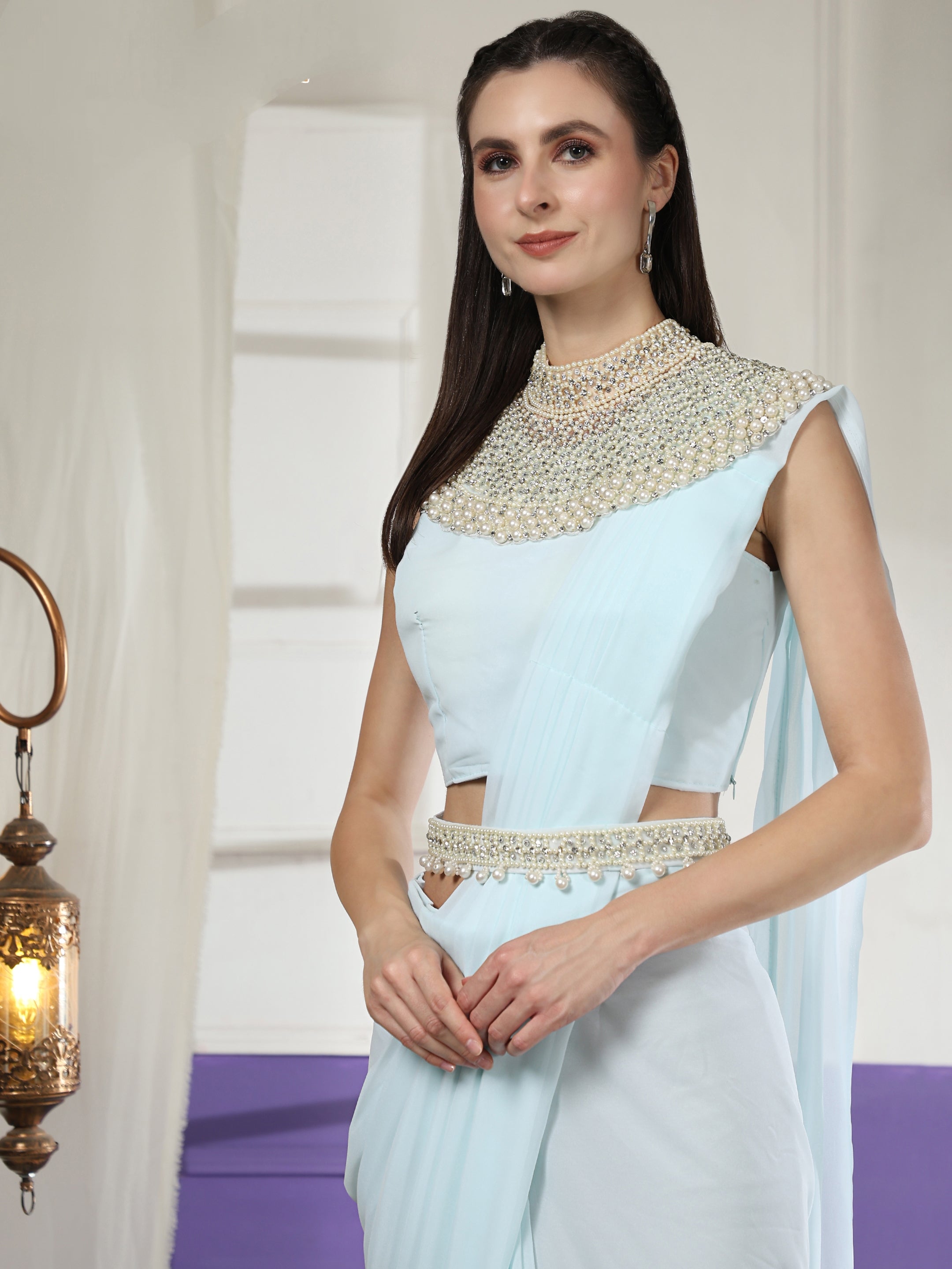 Ready-to-Wear Georgette Saree