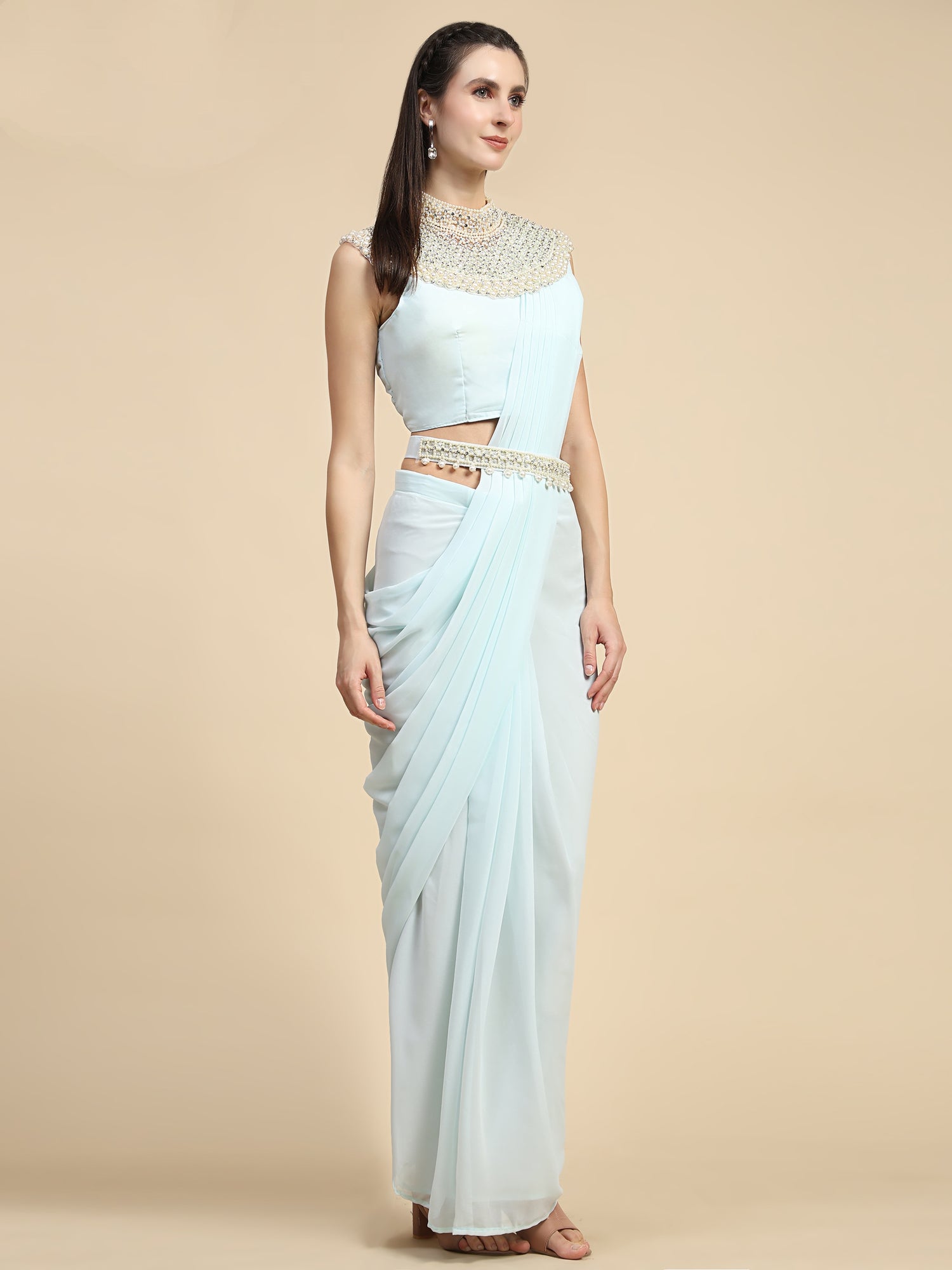 Ready-to-Wear Georgette Saree