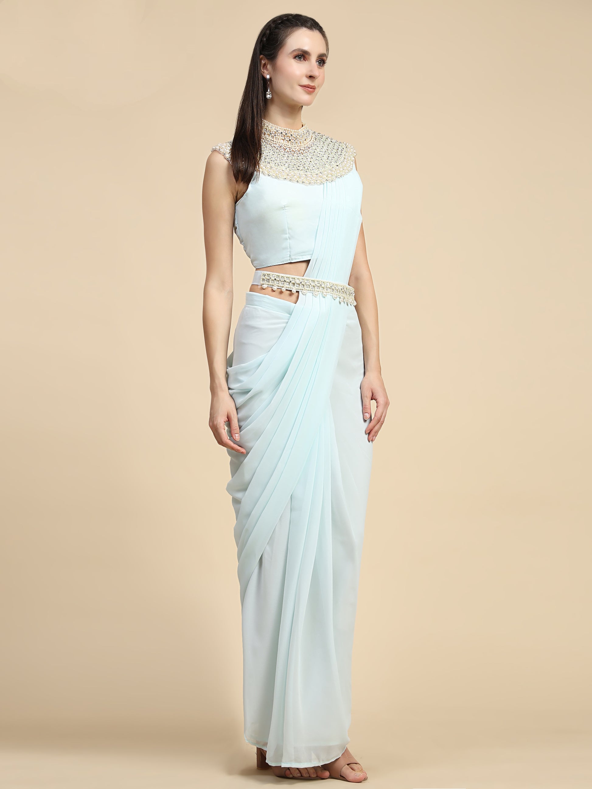 Ready-to-Wear Georgette Saree