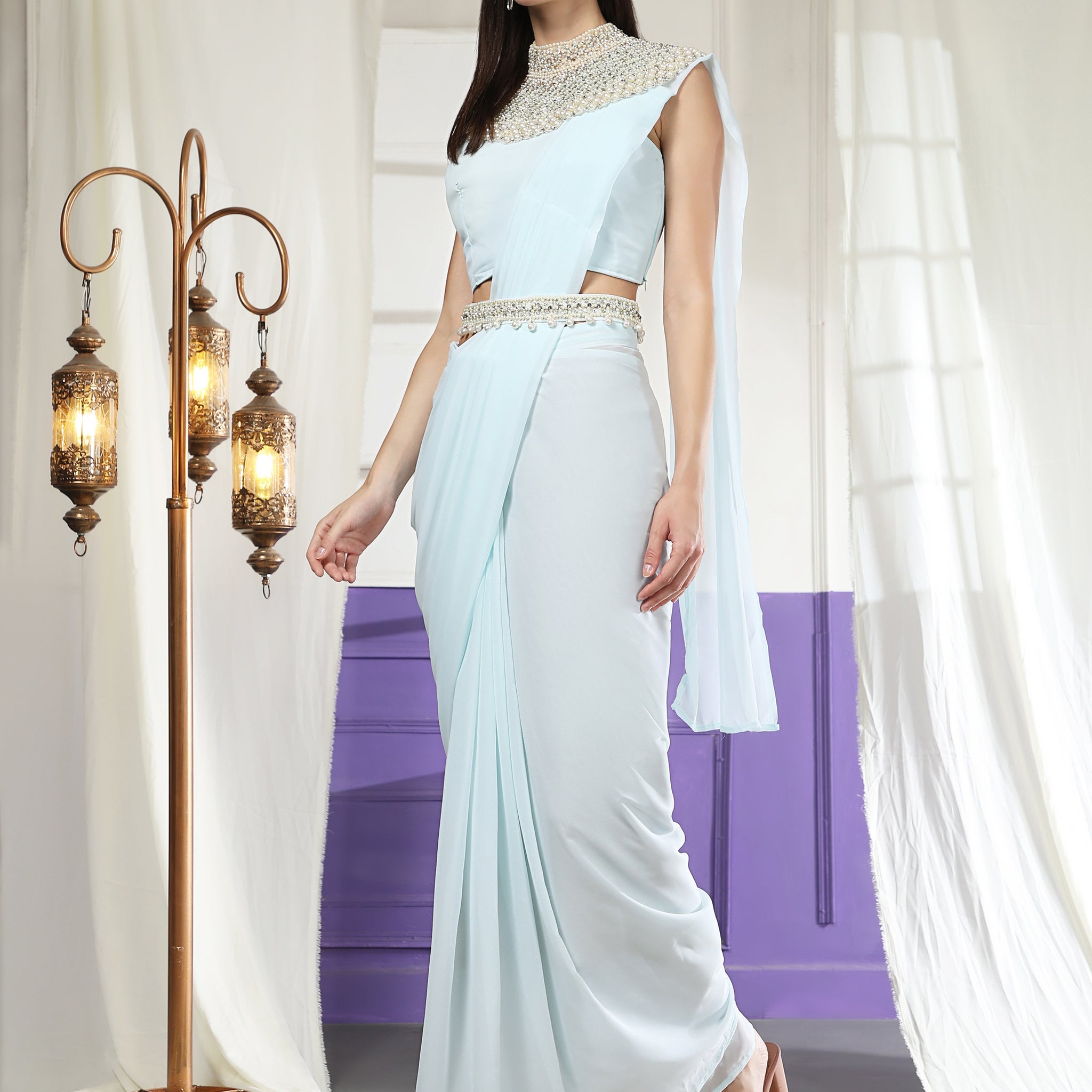 Ready-to-Wear Georgette Saree