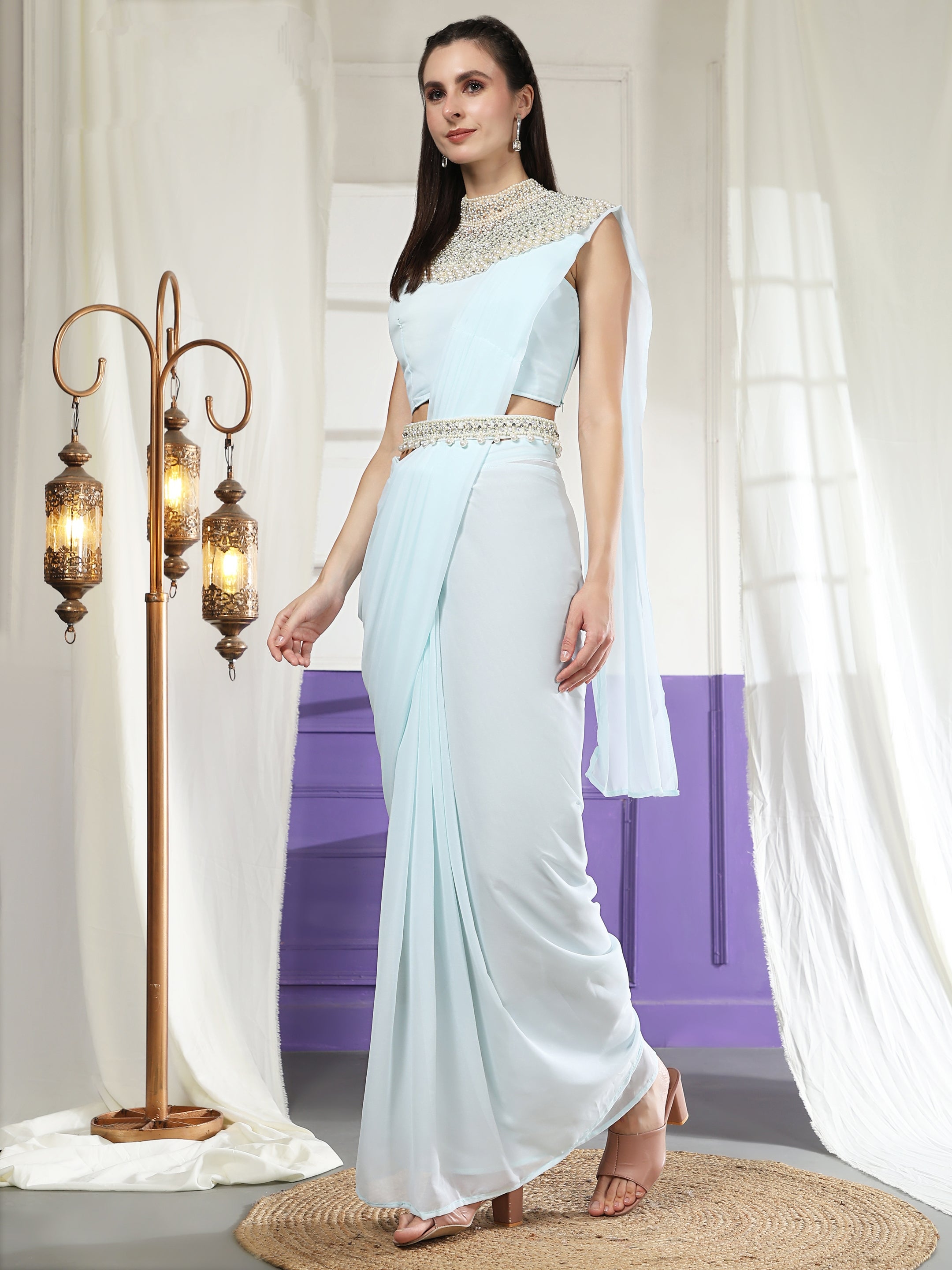 Ready-to-Wear Georgette Saree