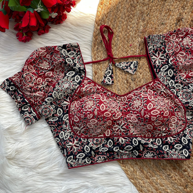 Ajrakh Cotton Printed Blouse