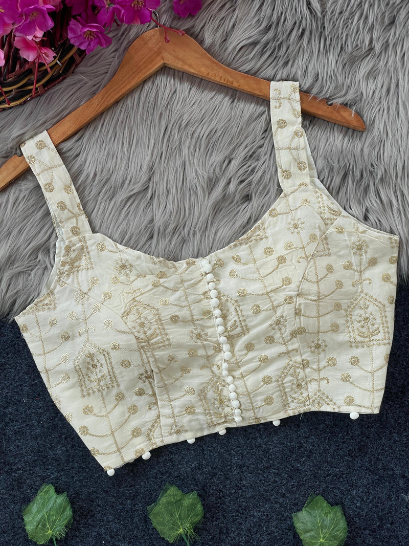 Hakoba Pompom Sleeveless Blouse