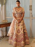 Multicolor Traditional Thread work Wedding Lehenga