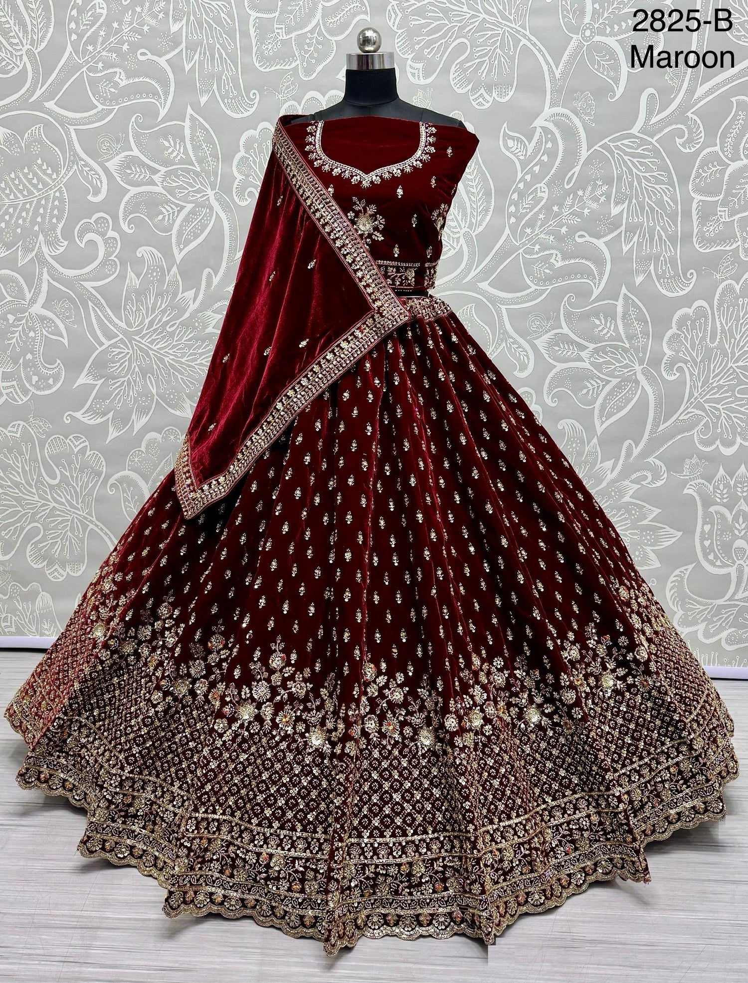 fall burgundy dress Rapunzel edition : Longest Classic Maroon Veil with Name and Wedding D –  Your Bridesmaid Anwesha main image 0