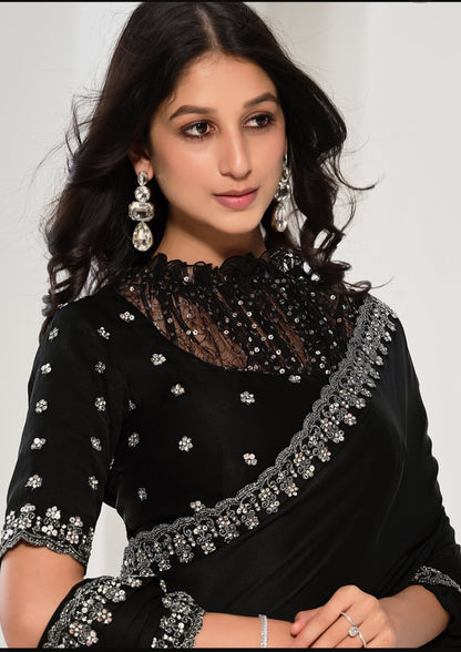 Satin Silk Saree