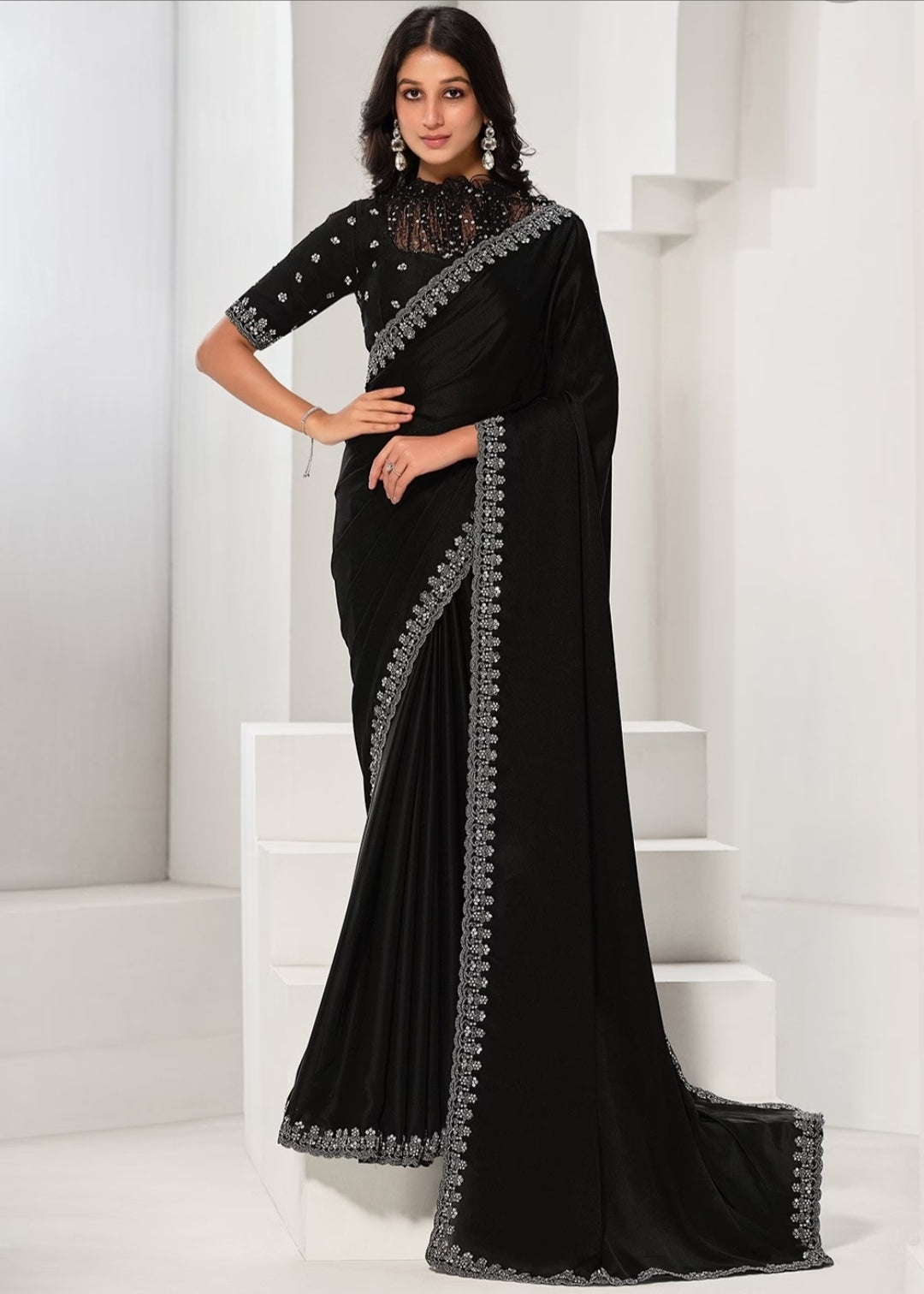 Satin Silk Saree