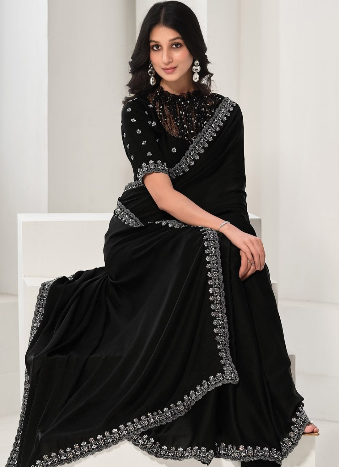 Satin Silk Saree