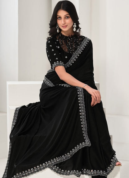 Satin Silk Saree