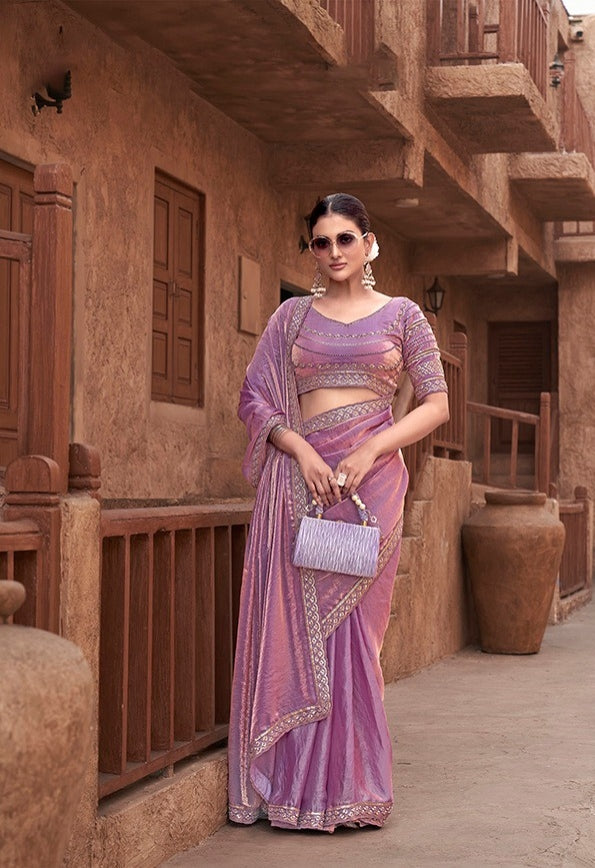 Crape Silk Georgette Saree