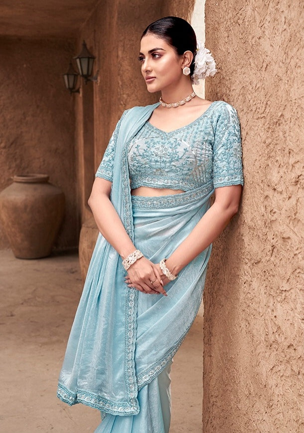 Crape Silk Georgette Saree